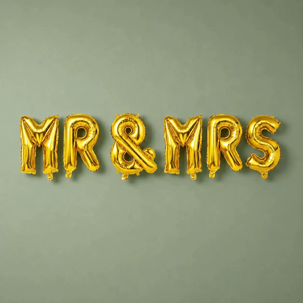 Golden MR & MRS Foil Balloon